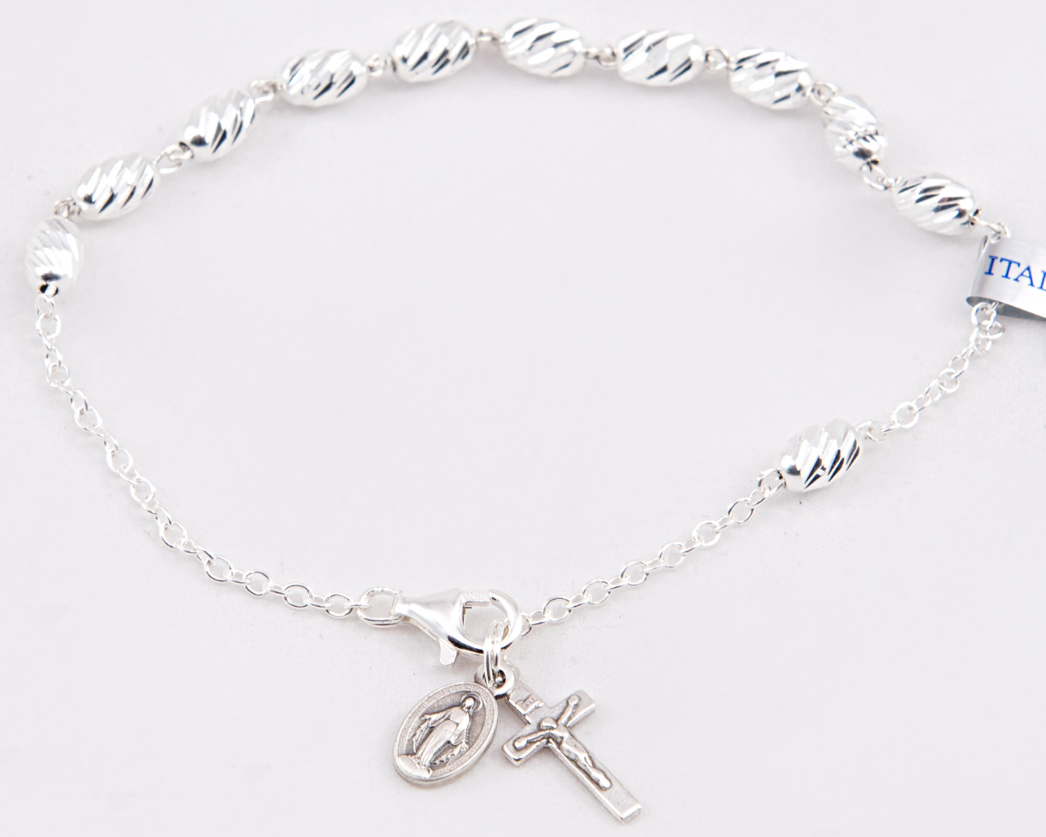 Up To 83% Off on Italian Sterling Silver Rosar... | Groupon Goods