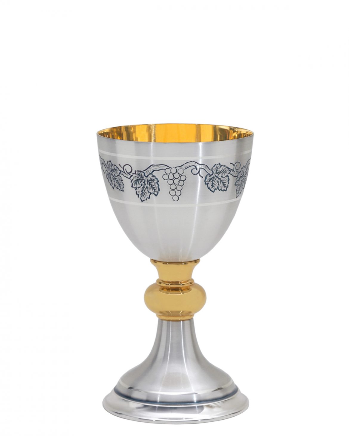 Handcrafted Catholic Christian Chalice engraved in chisel height 19